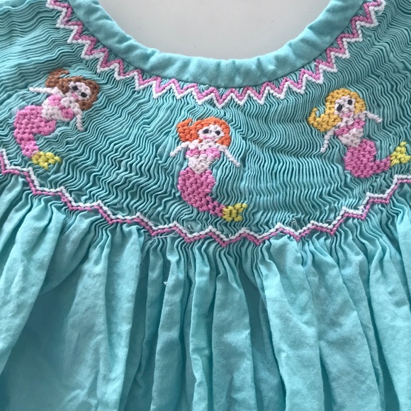mermaid smocked dress